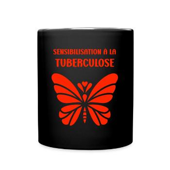 Sensibilisation à la tuberculose - Mug uni - noir - Devant