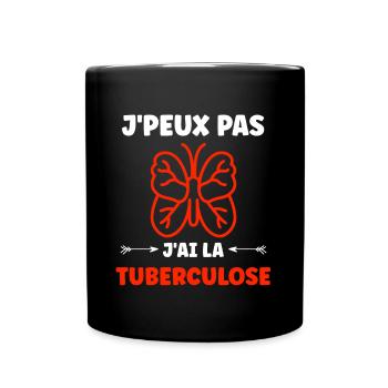 Sensibilisation à la tuberculose - Mug uni - noir - Devant