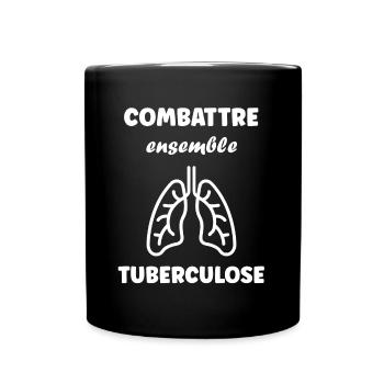 Sensibilisation à la tuberculose - Mug uni - noir - Devant