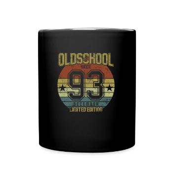 December 1993 - Geburtstag im Dezember Oldschool - Tasse einfarbig - Schwarz - Vorne