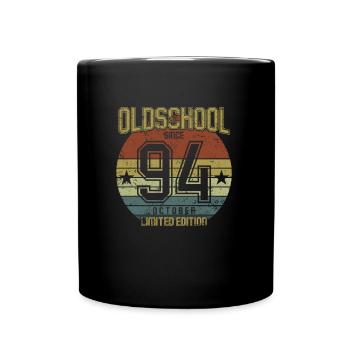 October 1994 - Geburtstag im Oktober Oldschool - Tasse einfarbig - Schwarz - Vorne