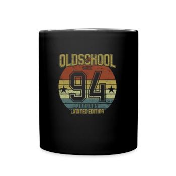 January 1994 - Geburtstag im Januar Oldschool - Tasse einfarbig - Schwarz - Vorne