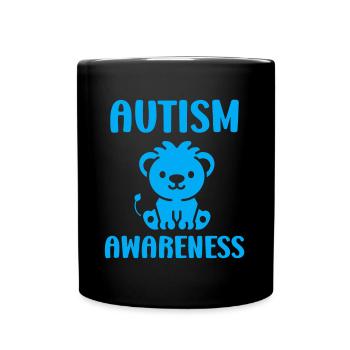 sensibilisation à l'autisme autiste - Mug uni - noir - Devant