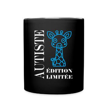 sensibilisation à l'autisme autiste - Mug uni - noir - Devant