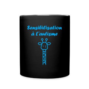 sensibilisation à l'autisme autiste - Mug uni - noir - Devant
