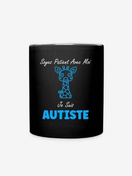 sensibilisation à l'autisme autiste - Mug uni - noir