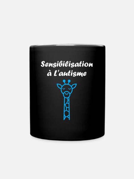 sensibilisation à l'autisme autiste - Mug uni - noir