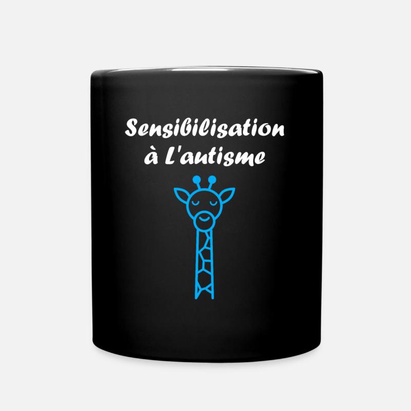 sensibilisation à l'autisme autiste - Mug uni - noir