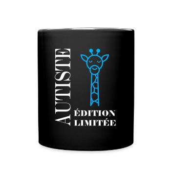 sensibilisation à l'autisme autiste - Mug uni - noir - Devant