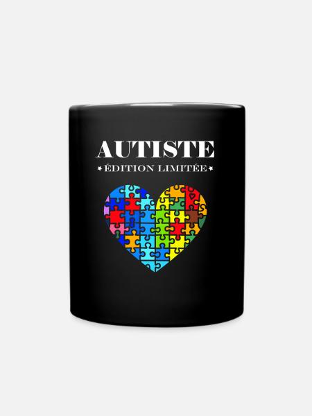 sensibilisation a l'autisme autiste - Mug uni - noir