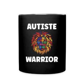 sensibilisation a l'autisme autiste - Mug uni - noir - Devant