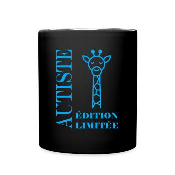 sensibilisation à l'autisme autiste - Mug uni - noir - Devant