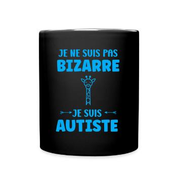 sensibilisation à l'autisme autiste - Mug uni - noir - Devant