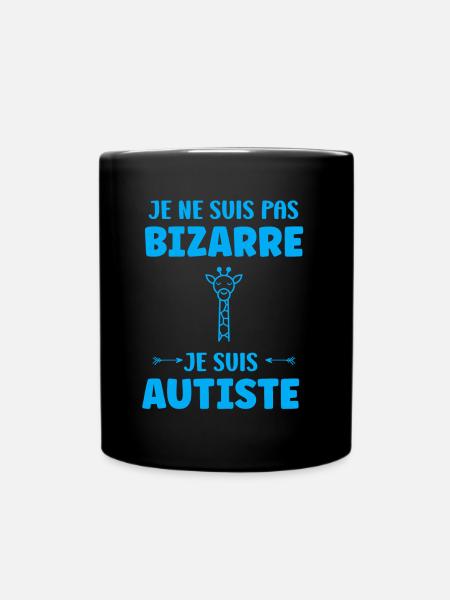 sensibilisation à l'autisme autiste - Mug uni - noir