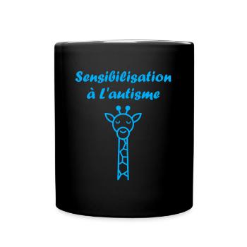 sensibilisation à l'autisme autiste - Mug uni - noir - Devant