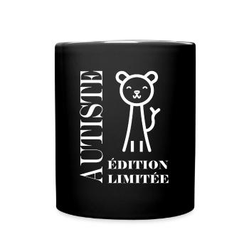 sensibilisation a l'autisme autiste - Mug uni - noir - Devant