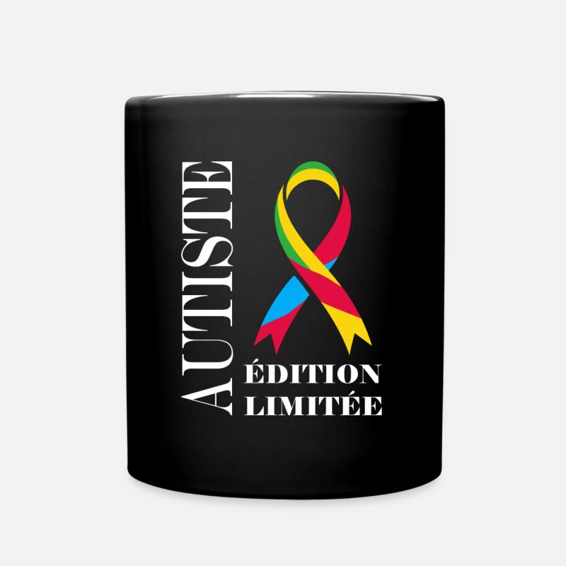 sensibilisation a l'autisme autiste - Mug uni - noir