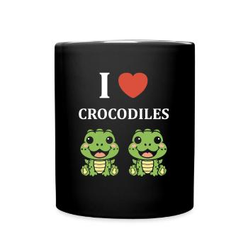 Humour Crocodile - Mug uni - noir - Devant