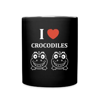 Humour Crocodile - Mug uni - noir - Devant