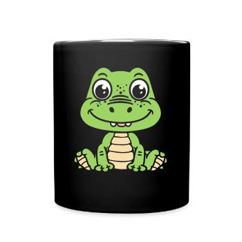 Crocodile - Mug uni - noir - Devant