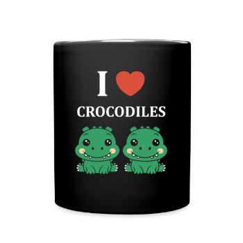 Humour Crocodile - Mug uni - noir - Devant