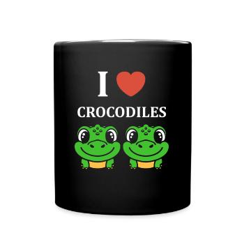 Humour Crocodile - Mug uni - noir - Devant
