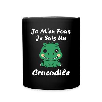 Humour Crocodile - Mug uni - noir - Devant