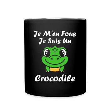 Humour Crocodile - Mug uni - noir - Devant