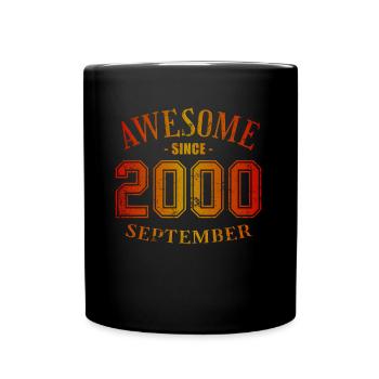 September 2000 - September Awesome Birthday - Full Colour Mug - black - Front