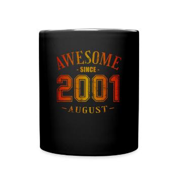Août 2001 - Anniversaire en août Génial - Mug uni - noir - Devant