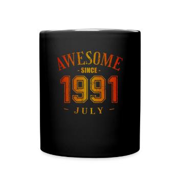 Juillet 1991 - Anniversaire en juillet Génial - Mug uni - noir - Devant