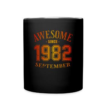 Septembre 1982 - Anniversaire de septembre - Mug uni - noir - Devant