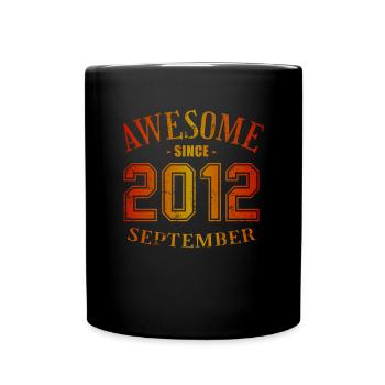 September 2012 - Birthday in September Awesome - Full Colour Mug - black - Front