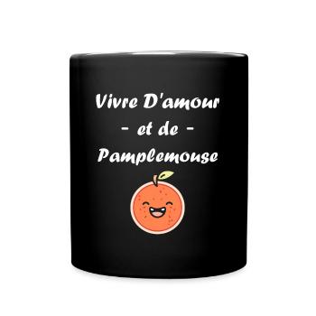 Humour Pamplemousse - Mug uni - noir - Devant