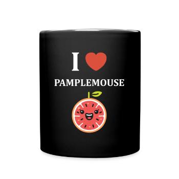 Humour Pamplemousse - Mug uni - noir - Devant