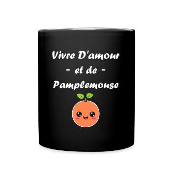 Humour Pamplemousse - Mug uni - noir - Devant