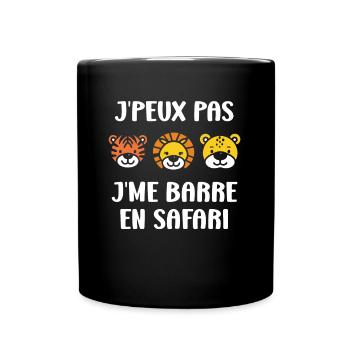 humour safari - Mug uni - noir - Devant