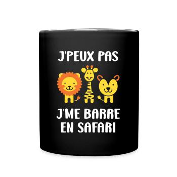 humour safari - Mug uni - noir - Devant