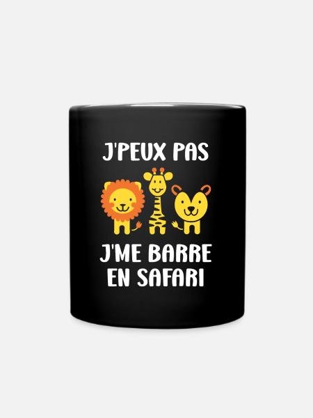 humour safari - Mug uni - noir