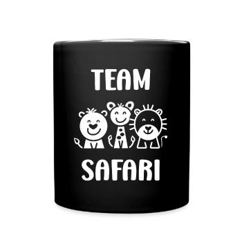 Team safari - Mug uni - noir - Devant