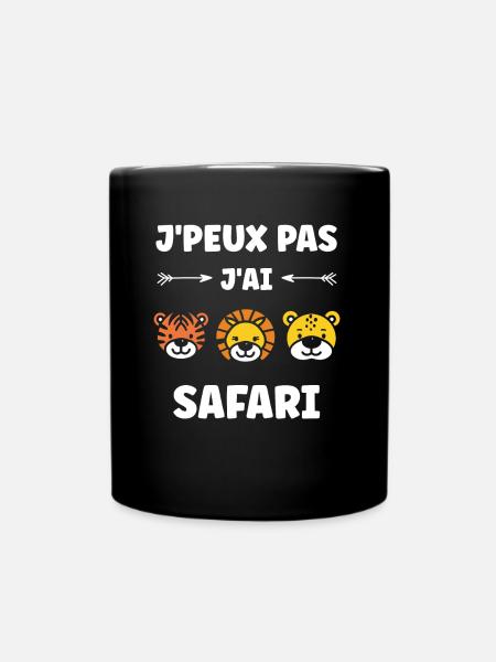 humour safari - Mug uni - noir