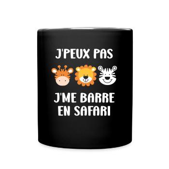 humour safari - Mug uni - noir - Devant