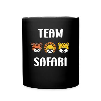 Team safari - Mug uni - noir - Devant