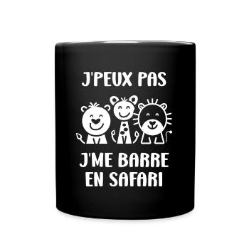 humour safari - Mug uni - noir - Devant