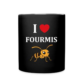 Humour fourmis - Mug uni - noir - Devant