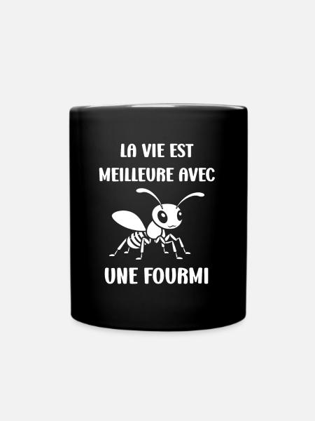 Humour fourmis - Mug uni - noir