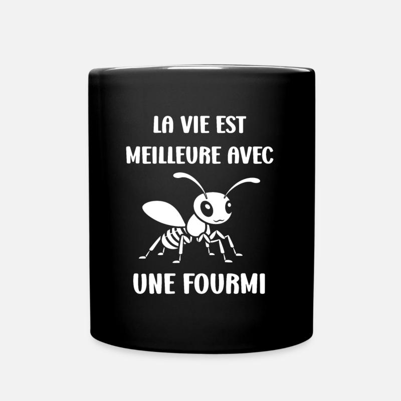 Humour fourmis - Mug uni - noir
