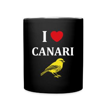 Humour Canari - Mug uni - noir - Devant
