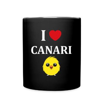 Humour Canari - Mug uni - noir - Devant