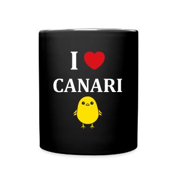 Humour Canari - Mug uni - noir - Devant